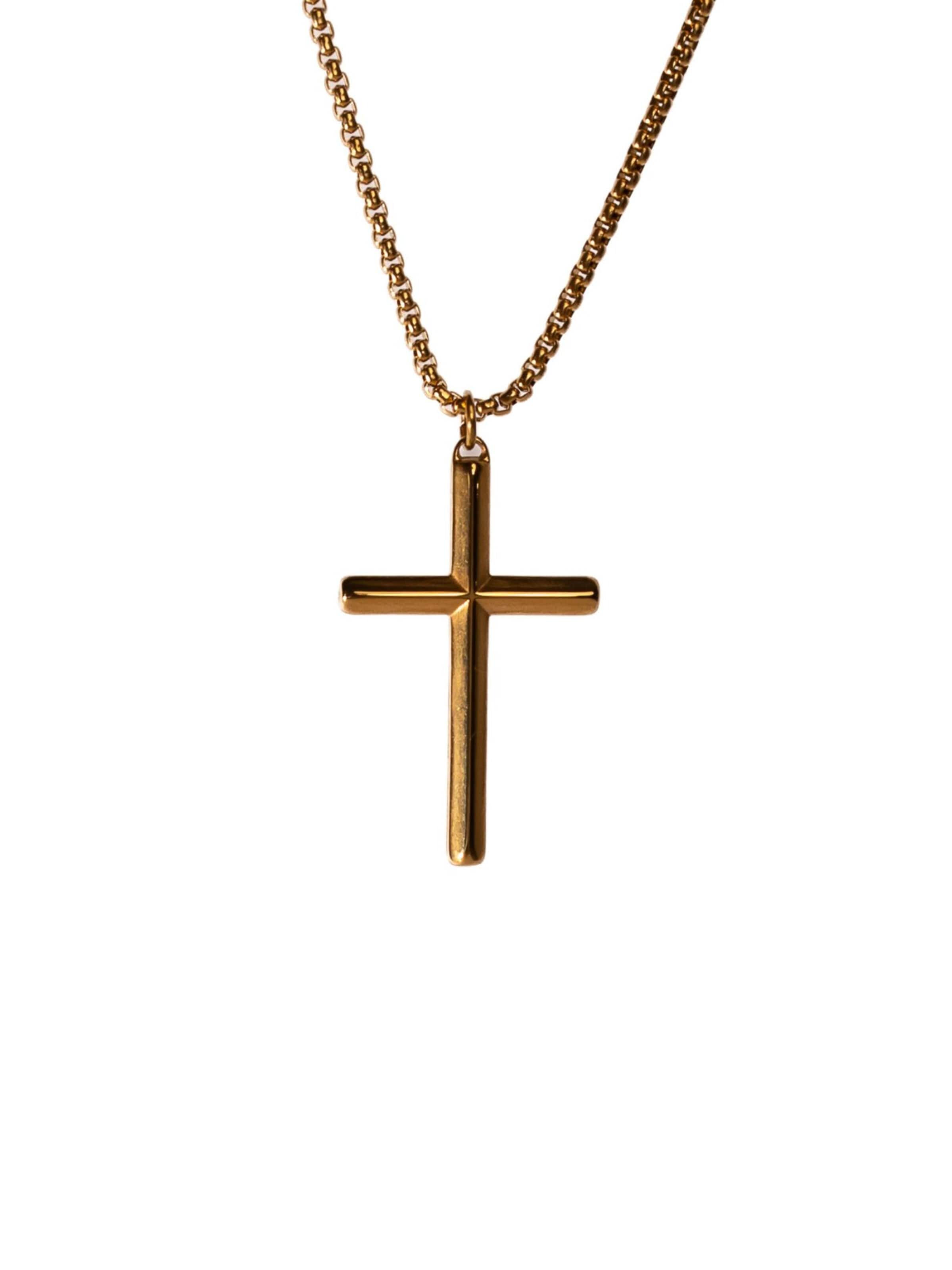 Eternal - Cadena 'Klassische Kreuz' en oro
