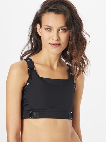 Bustier Soutien-gorge de sport 'Infinite Flex' Röhnisch en noir : devant