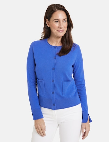 GERRY WEBER Knit Cardigan in Blue: front