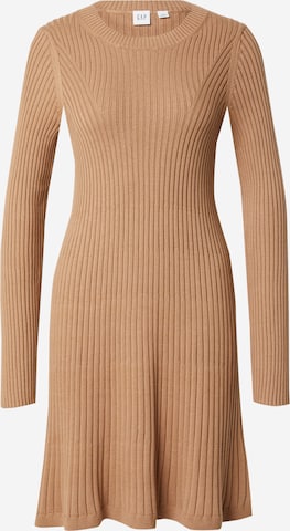 GAP - Vestido de punto en beige: frente