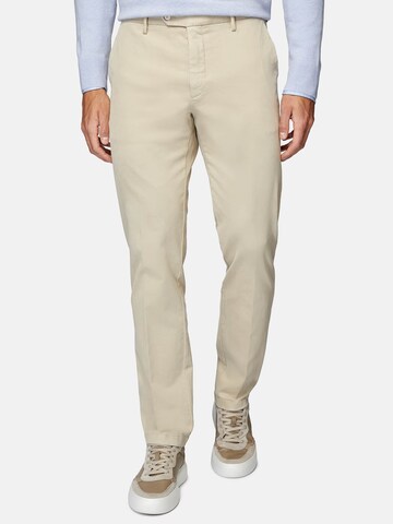 Slimfit Pantaloni con piega frontale di Boggi Milano in beige: frontale