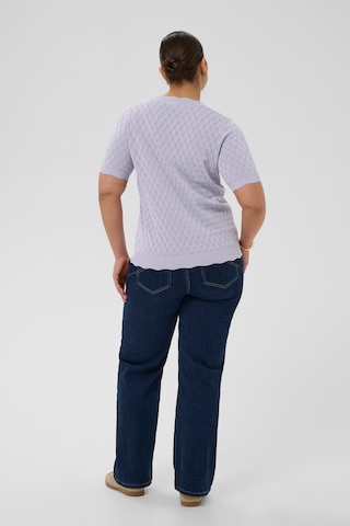 KAFFE CURVE Sweater 'Birthe' in Purple