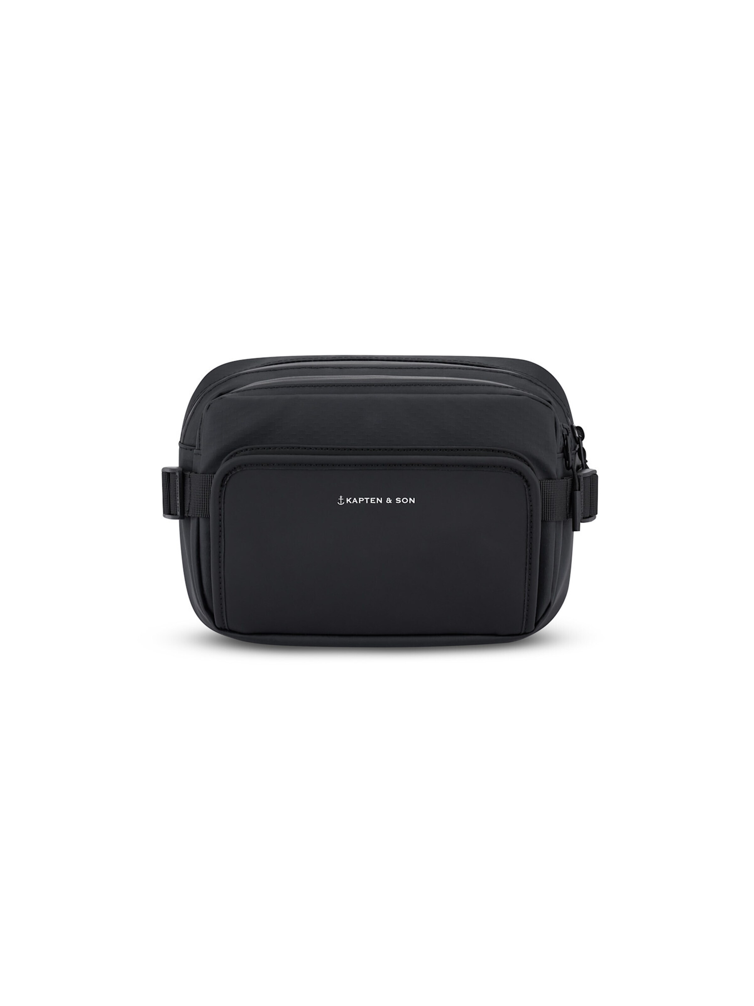 Kapten & Son Umhängetasche 'Lisbon Crossbody' in Schwarz: Vorderseite