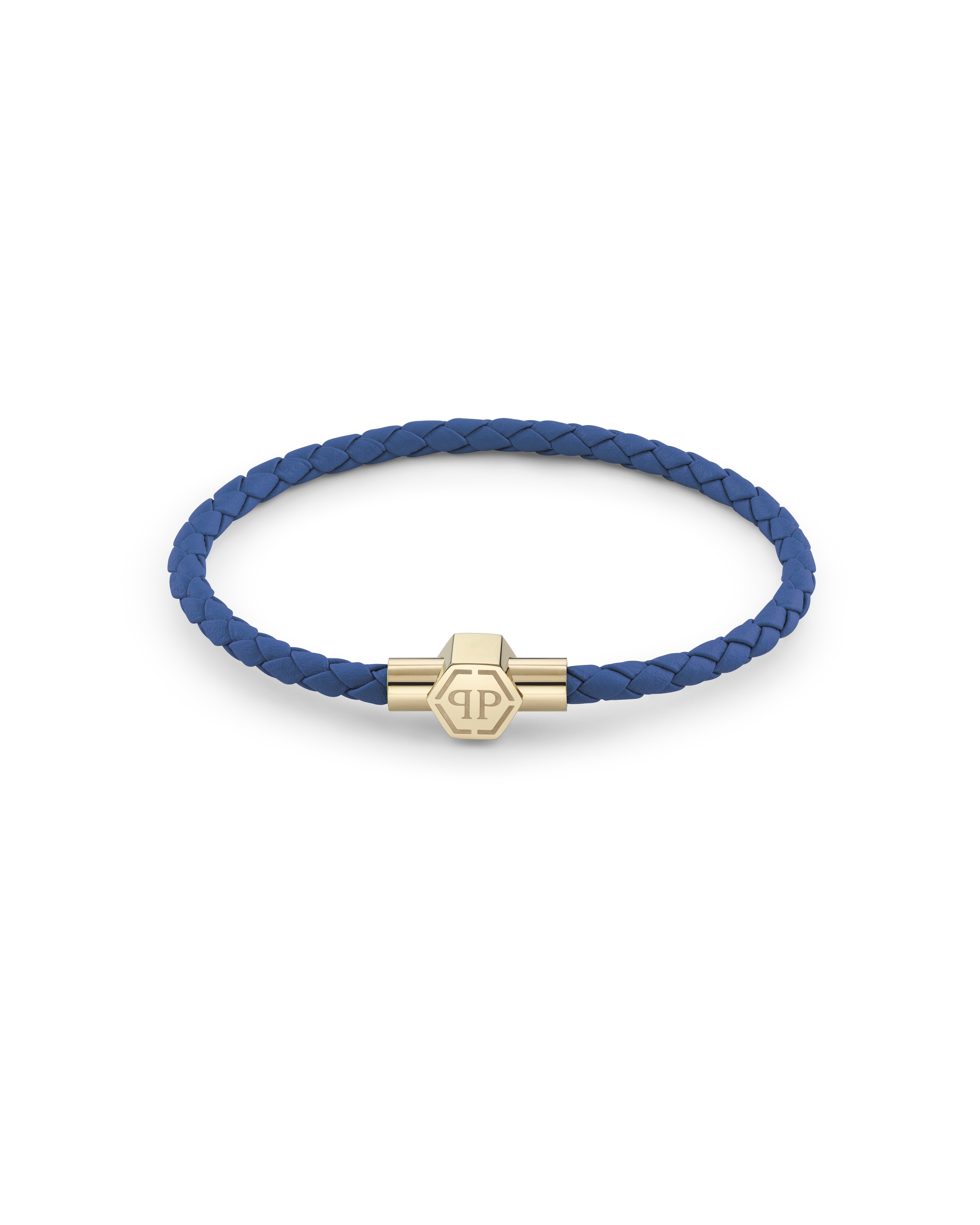 Philipp Plein Jewellery Armband 'Plein Tag' in Blau: Vorderseite