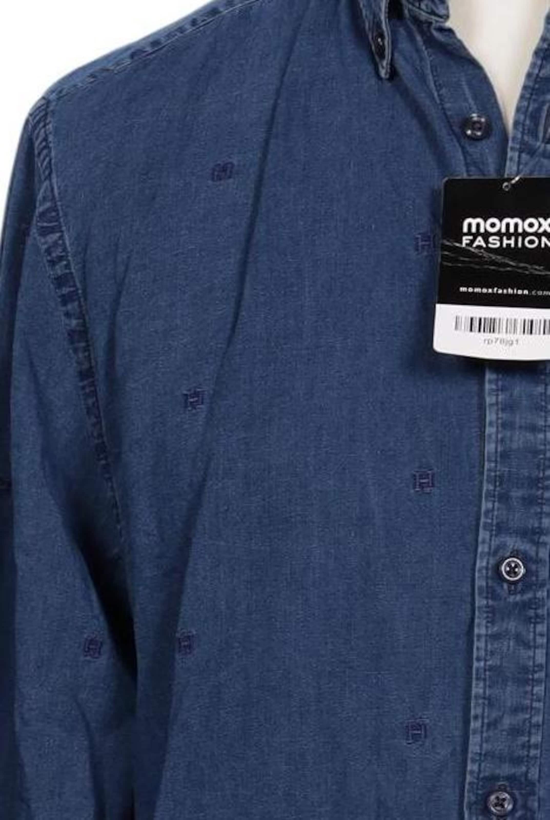 TOMMY HILFIGER Button Up Shirt in L in Blue