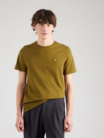 Tricou de la Lyle & Scott pe verde: față