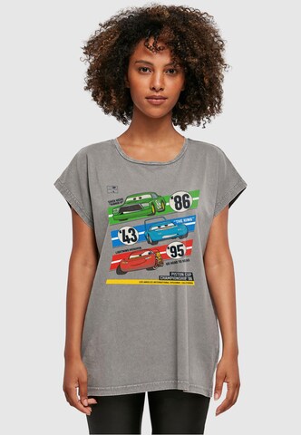 ABSOLUTE CULT T-Shirt 'Cars - Pistons Cup Champions' in Grau: predná strana