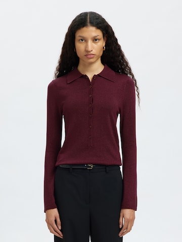 SELECTED Pullover 'SLFLURA' in Lila: Vorderseite
