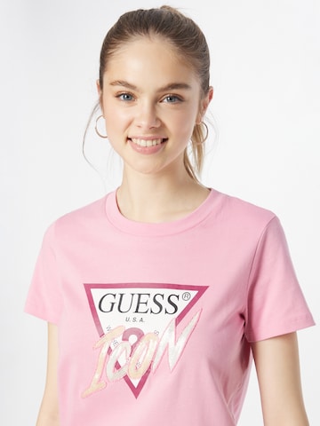 GUESS Tričko - ružová