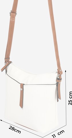 TOM TAILOR Shoulder Bag 'Novara' in White