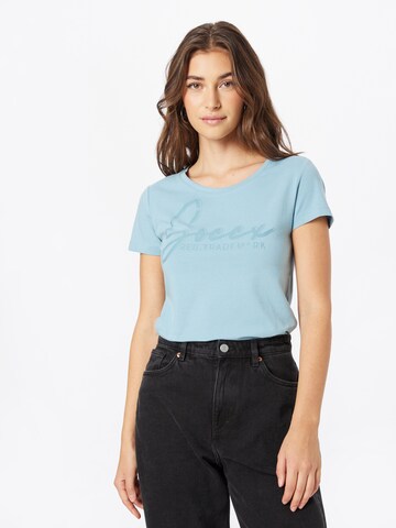 Soccx T-Shirt 'HANNA' in Blau: predná strana
