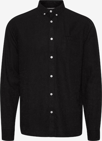 !Solid Button Up Shirt 'Allan' in Black: front