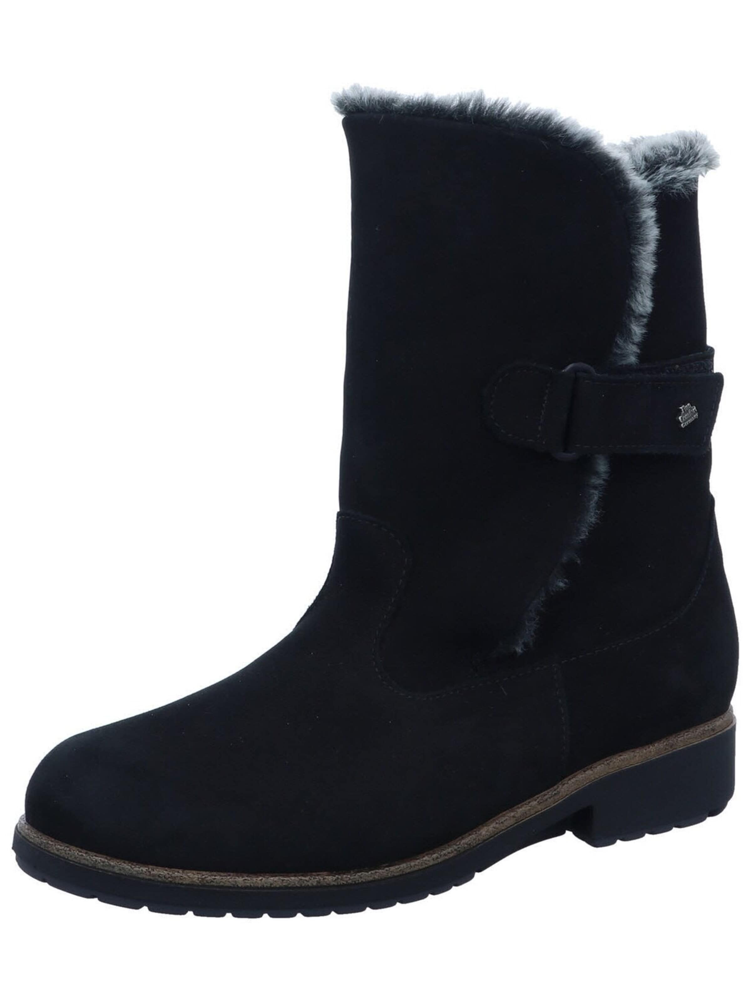 Finn Comfort - Botas 'Stiefeletten/Boot Damen 02245 007099 Velourleder in schwarz' en negro: frente
