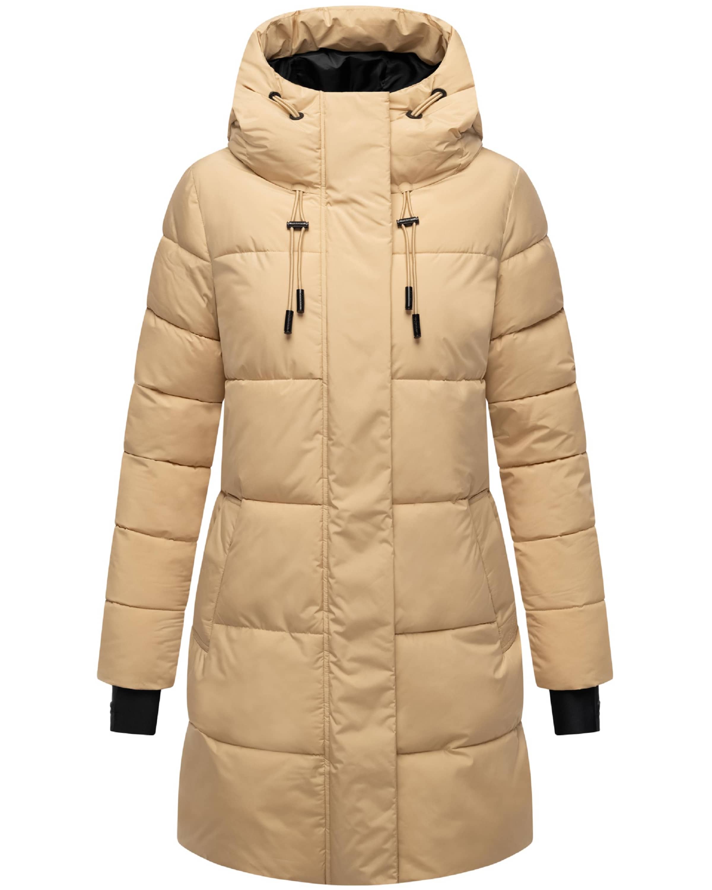MARIKOO Winter coat 'Kaituu XVI' in Beige: front