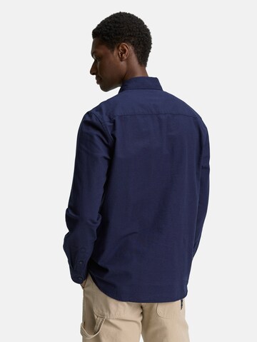 TOM TAILOR DENIM Regular fit Button Up Shirt in Blue