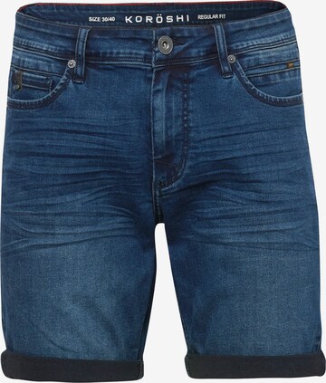 KOROSHI Regular Jeans in Blauw: voorkant