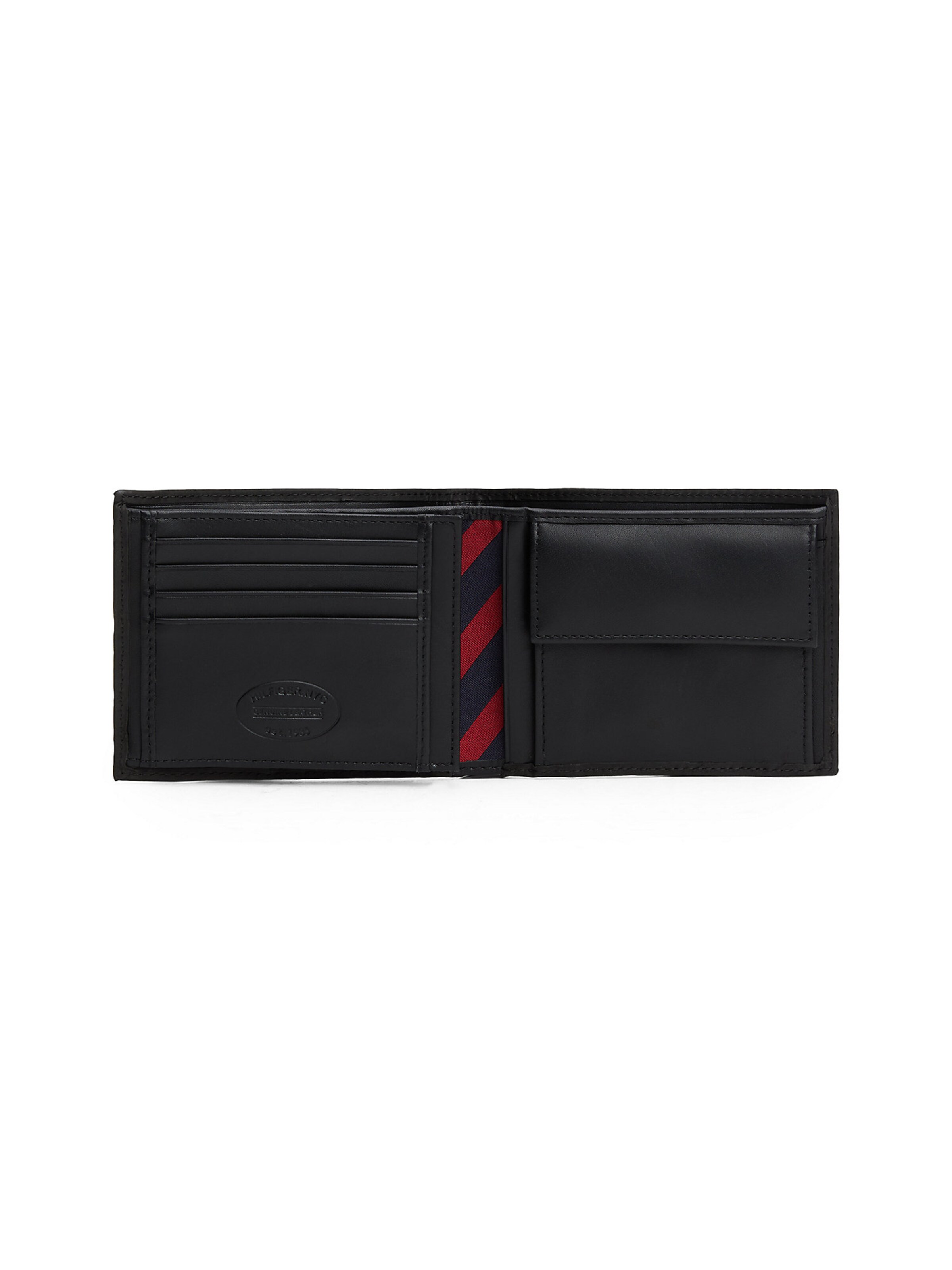 TOMMY HILFIGER Rahakott 'JOHNSON TRIFOLD', värv must