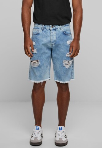 2Y Premium Loosefit Jeans in Blau: Vorderseite