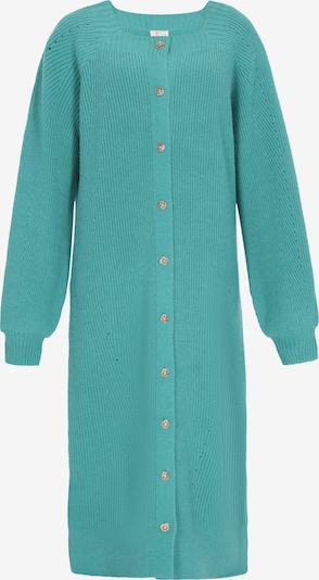 IZIA Adīta jaka, krāsa - ciāna zils, Preces skats