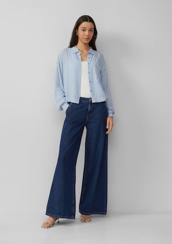QS Blouse in Blauw