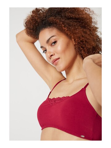 Skiny Bralette Bra in Red