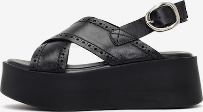 Sandale pe 36 Derimod pe negru, Vizualizare produs