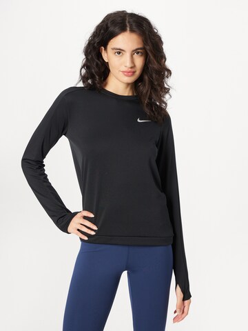 NIKE - Camiseta funcional en negro: frente