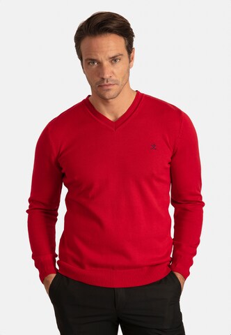 Sir Raymond Tailor Sweater 'Los Angeles' in Red: front