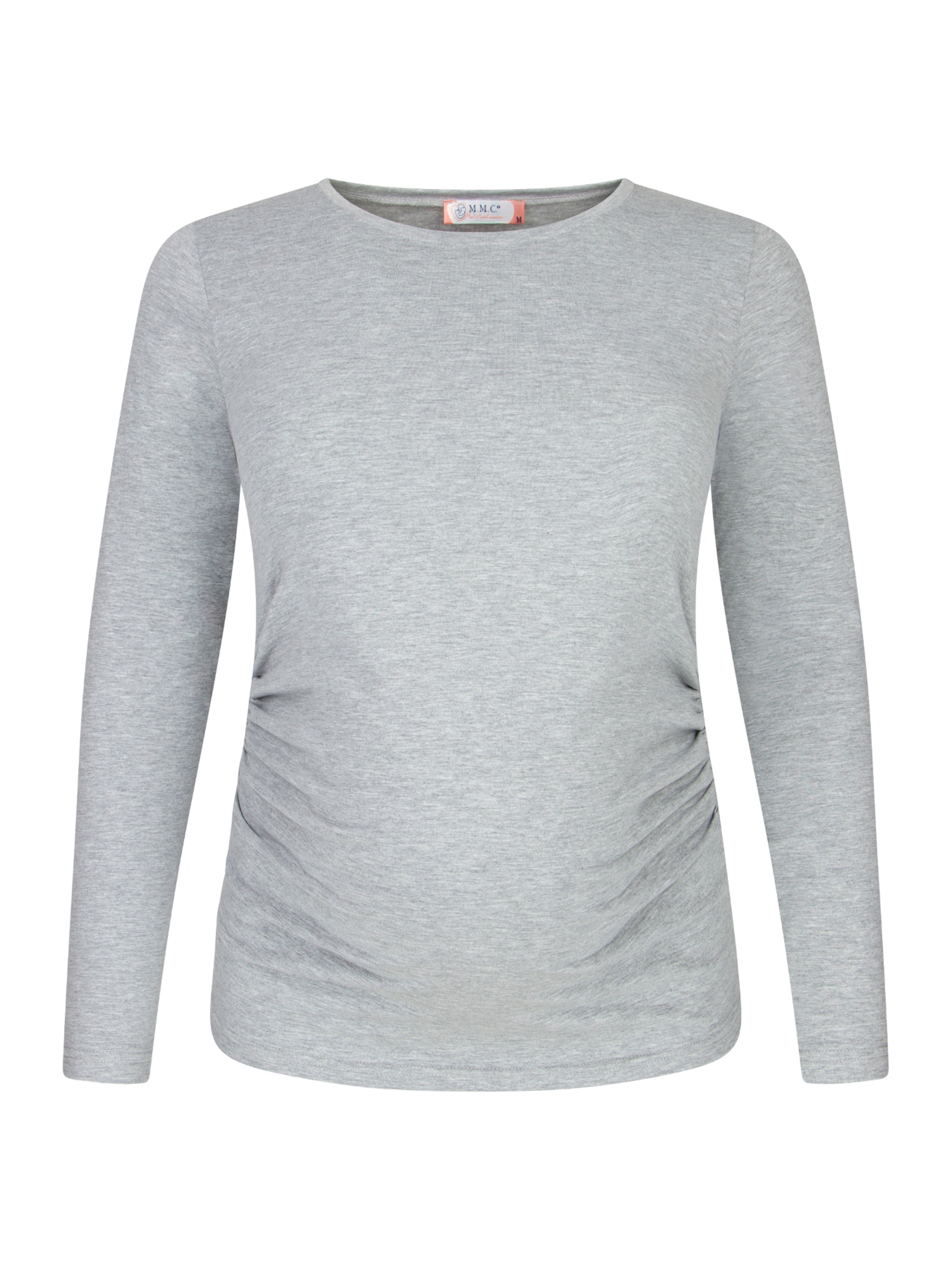 M.M.C. Shirt 'Langarm Basic Umstandsmode'‌‌‌‌‌‌ in Grau
