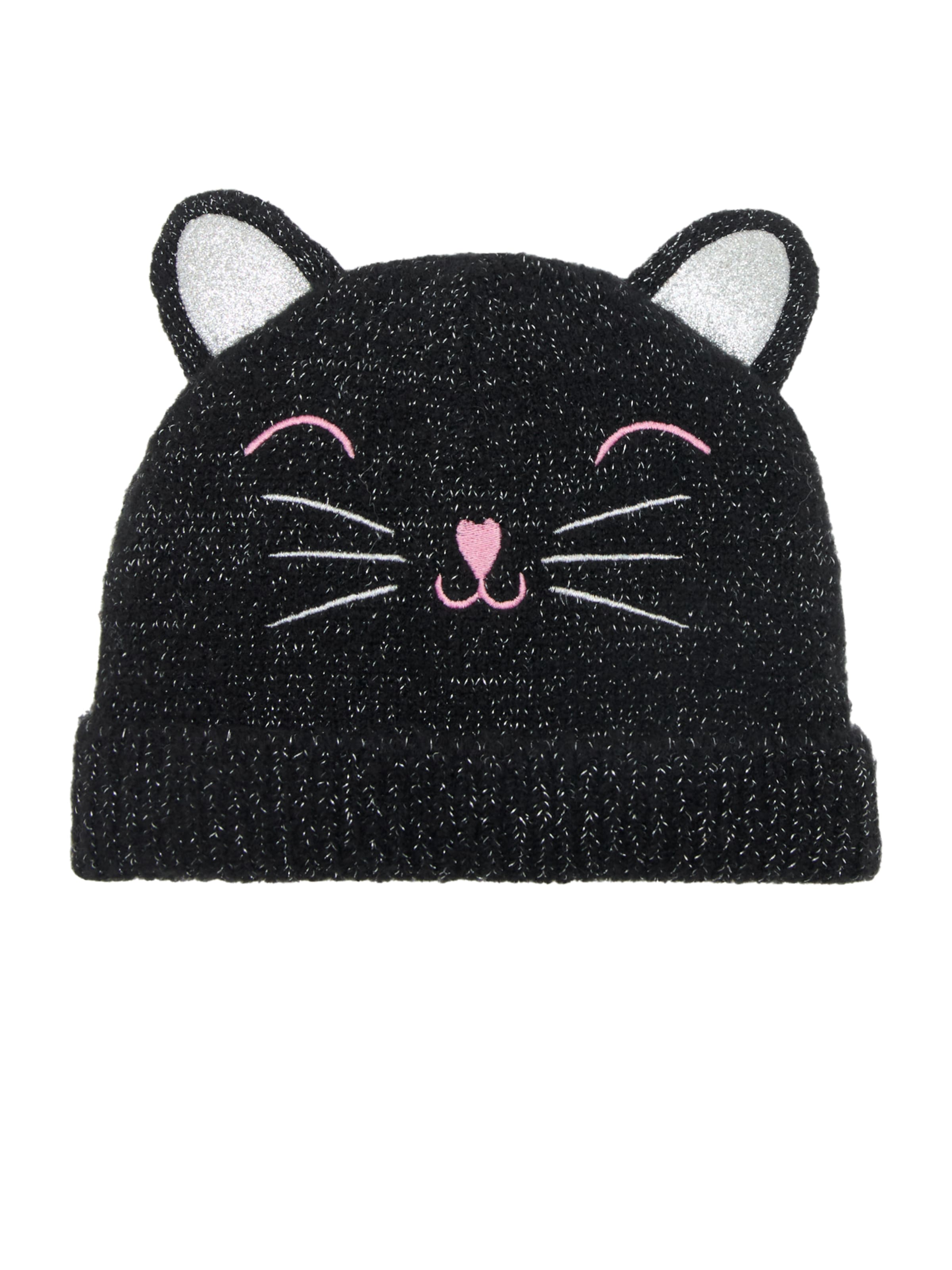 MANGO KIDS Čepice 'GATO' – černá: přední strana