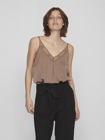 VILA - Blusa 'Cava' en marrón: frente