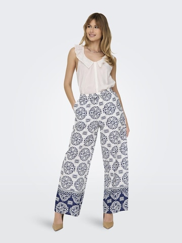 JDY Regular Trousers 'ANNA' in White