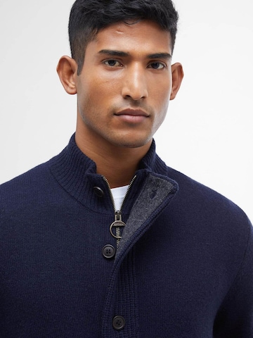 Barbour Knit Cardigan in Blue