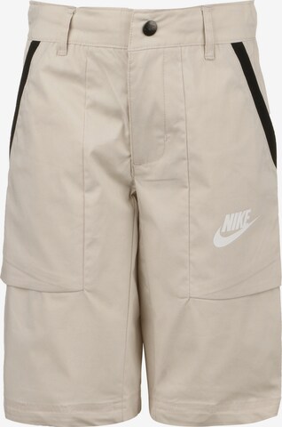 Nike Sportswear Normalny krój Spodnie w kolorze beżowy: przód
