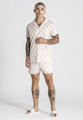 Gianni Kavanagh Regular Fit Hemd 'Piazza' in Beige