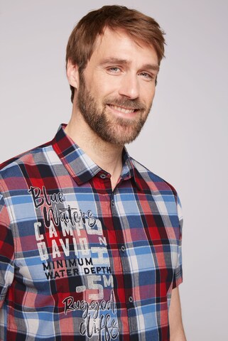 CAMP DAVID Regular Fit Hemd in Blau