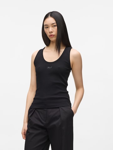 Haut Karl Lagerfeld en noir : devant