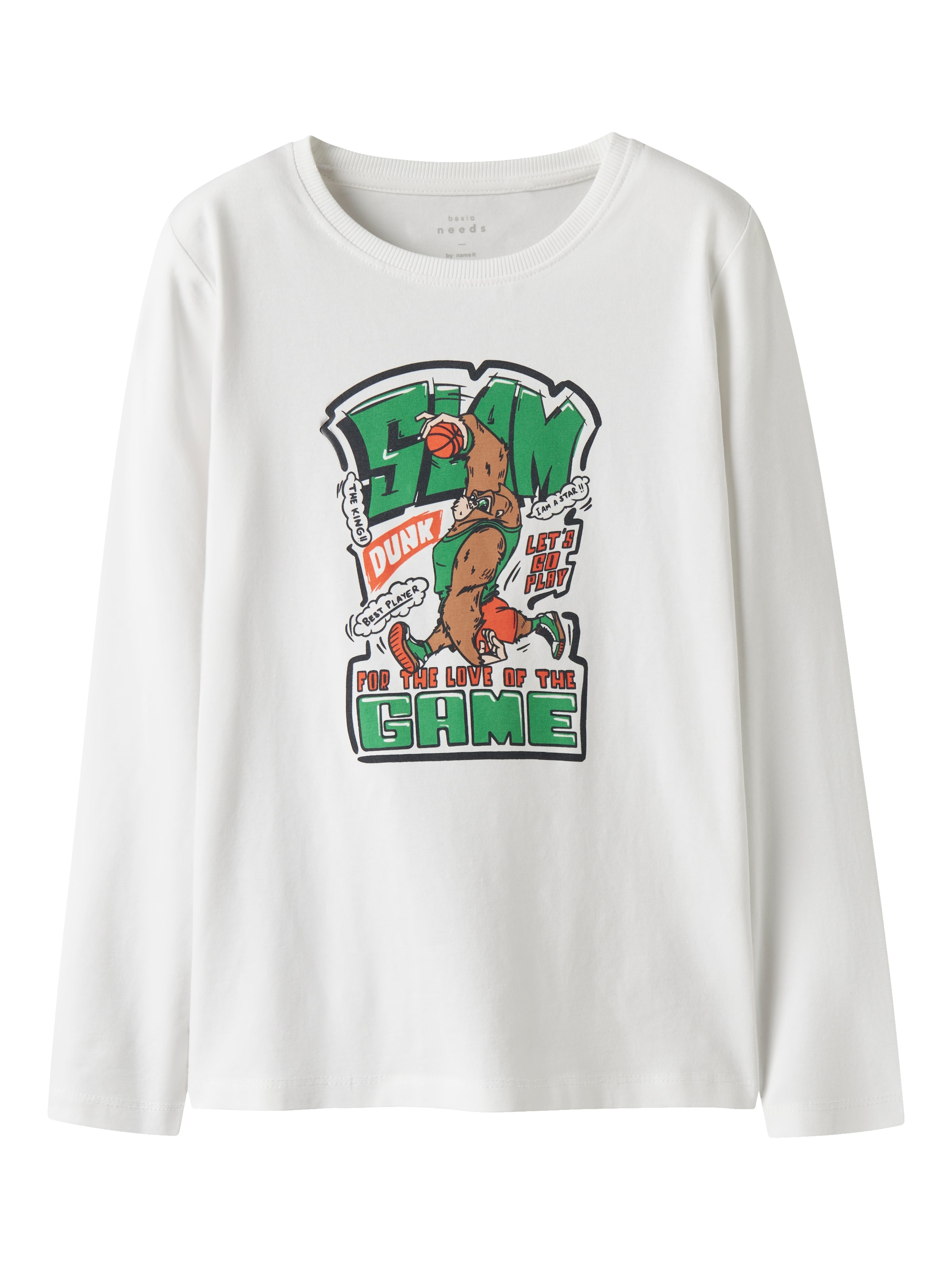 NAME IT Футболка 'NKMVUX' в Белый: спереди