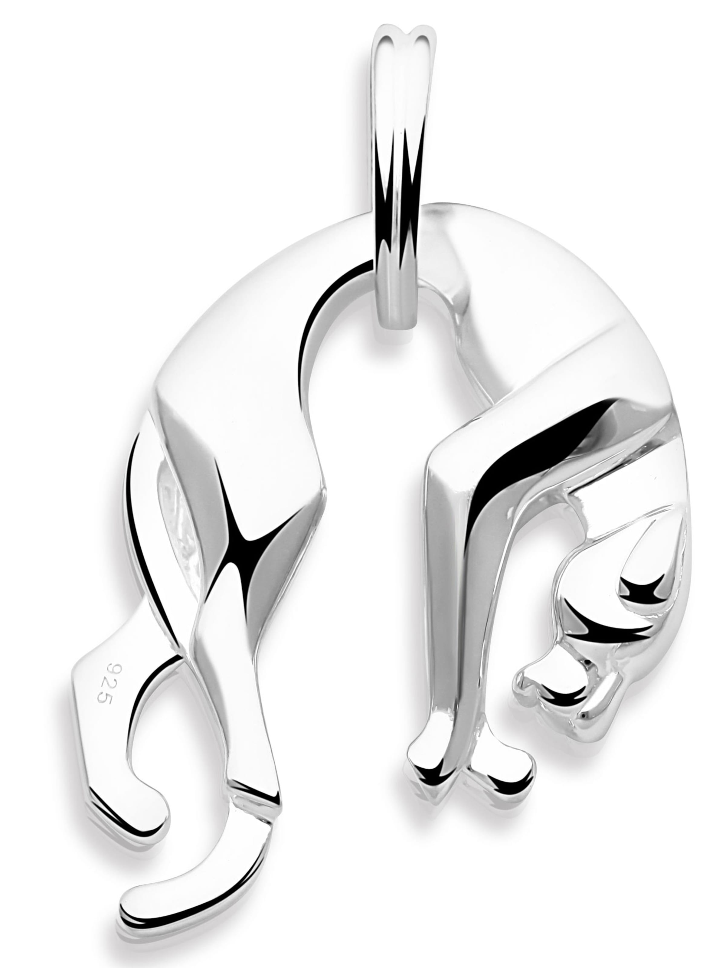 Tony Fein Pendant 'Panther' in Silver: front