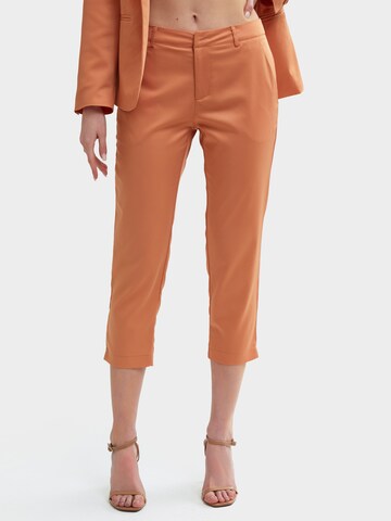 Influencer Slimfit Kalhoty – oranžová: přední strana