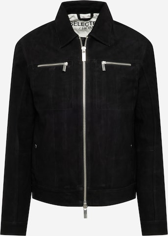 SELECTED HOMME Between-Season Jacket 'Archive' in Black: front
