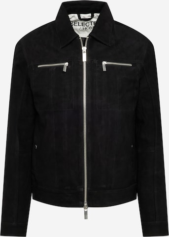 Veste mi-saison 'Archive' SELECTED HOMME en noir : devant