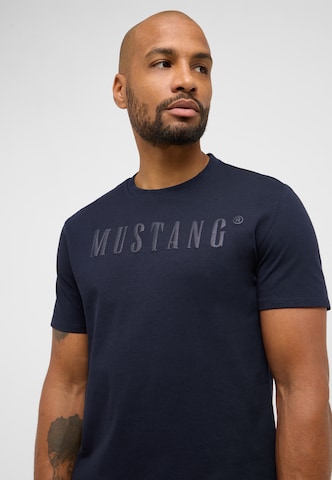 MUSTANG T-Shirt 'Austin' in Blau
