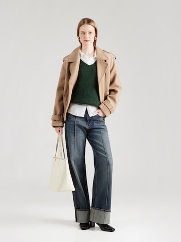 PIECES Sweater 'PCELLEN' in Green