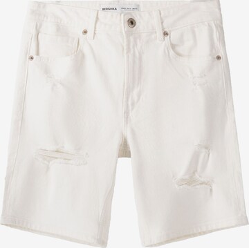 Bershka Jeans in White: front