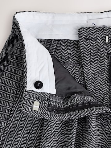 Next Wide leg Pleat-front trousers in Grey