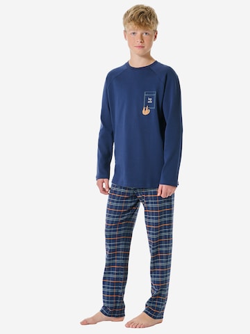 SCHIESSER Pajamas in Blue: front