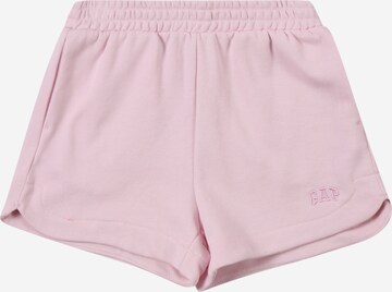 Regular Pantaloni de la GAP pe roz: față