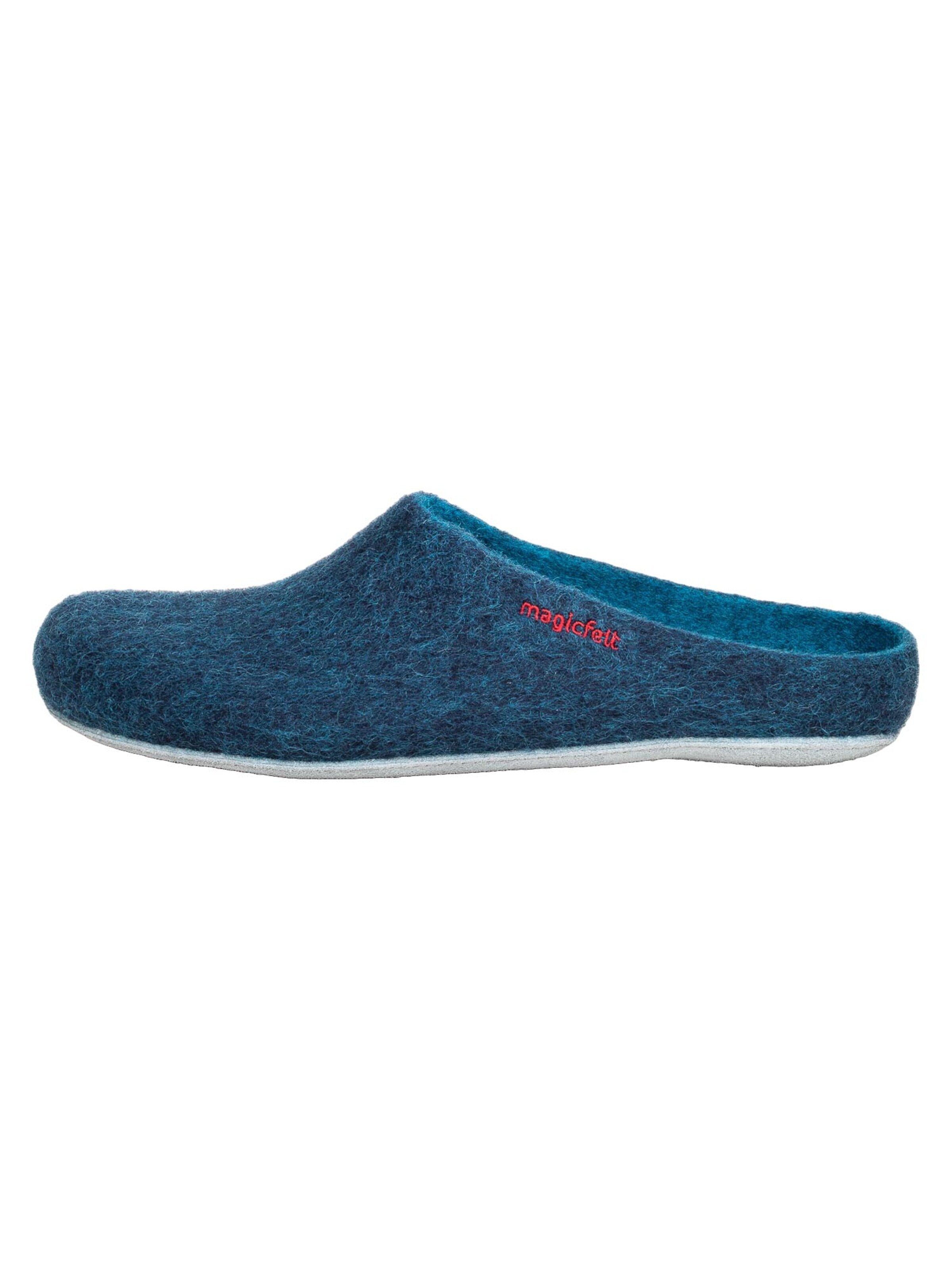 MagicFelt Hausschuh 'Magicfelt'‌‌‌‌‌ in Blau: Vorderseite