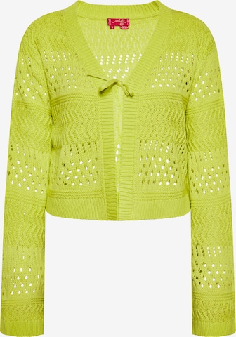 Cardigan swirly en vert : devant